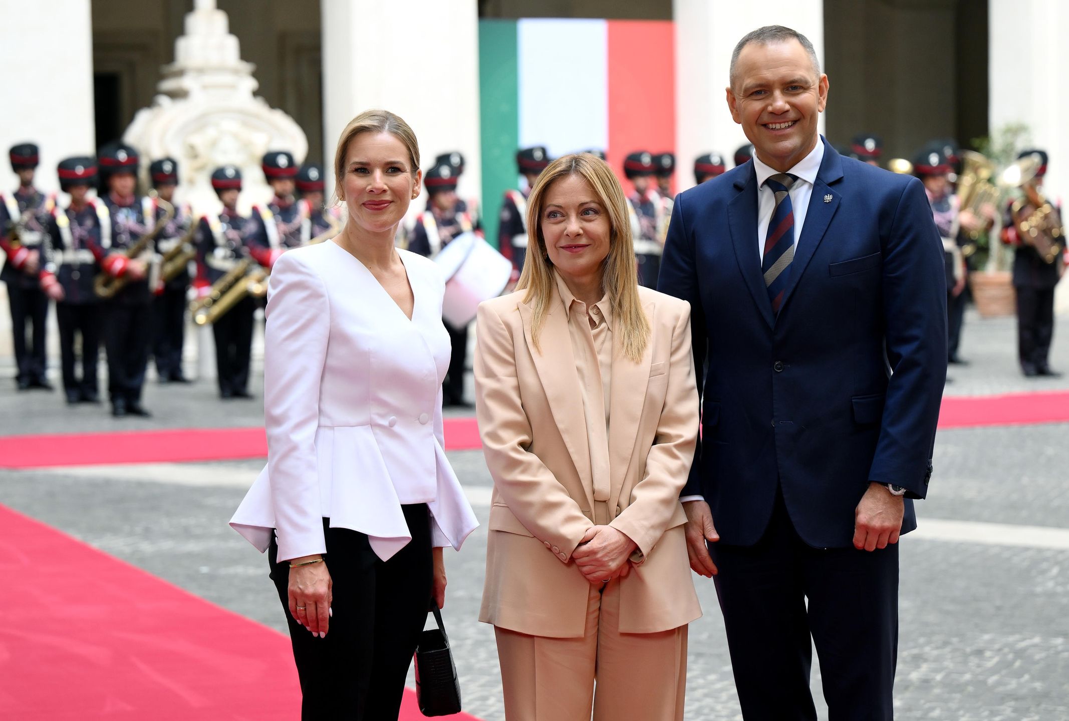 Marta i Karol Nawroccy we Włoszech