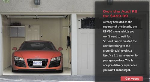 Audi R8 za 469 dolarów u Ciebie w garażu!