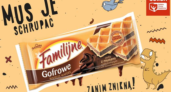 Hasło „Mus je schrupać... zanim znikną!" promuje wafle Familijne