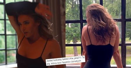 Edyta Herbuś przybiera zmysłowe pozy w żywiołowym tańcu. Internauta sugeruje, że "ŁOWI ŻONATYCH FACETÓW". Już zabrała głos