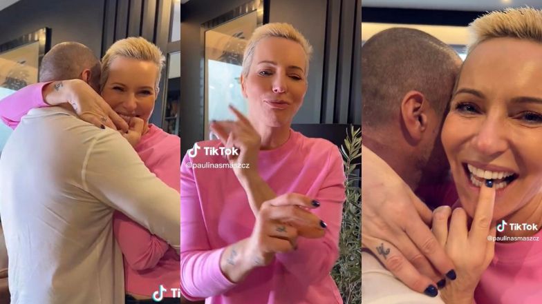 Paulina Smaszcz nagrała TikToka z tajemniczym mężczyzną