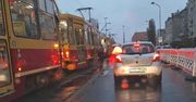 Łódź: Zatrzymanie tramwajów na al. Politechniki w kierunku centrum