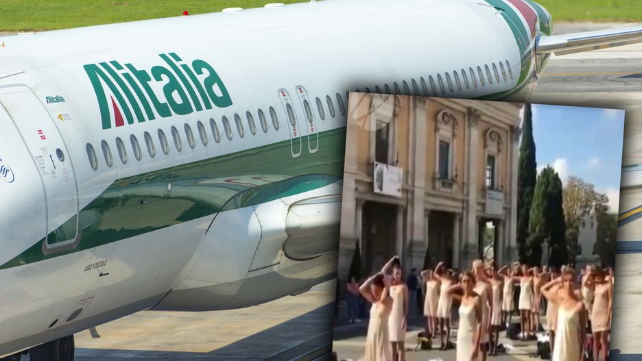 Włoch. Rozebrały się w centrum Rzymu. Miały ważny powód