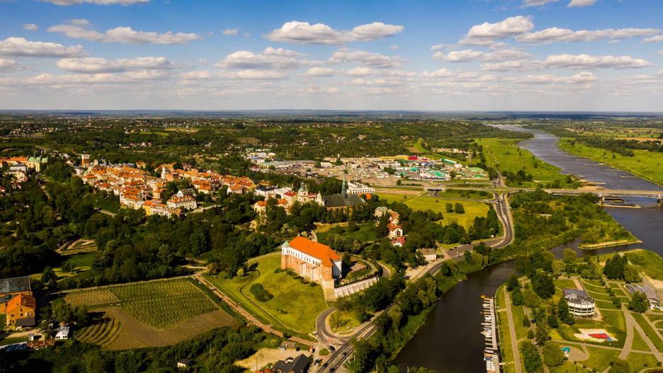 Panorama miasta Sandomierz