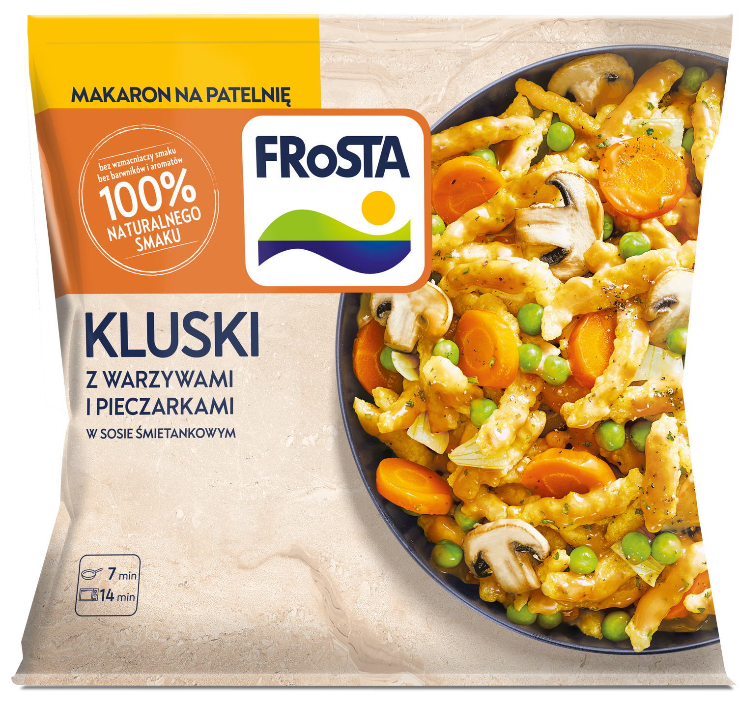 Kluski z warzywami