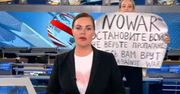 Miliony Rosjan przed telewizorami. Nagle wtargnęła do studia i pokazała plakat