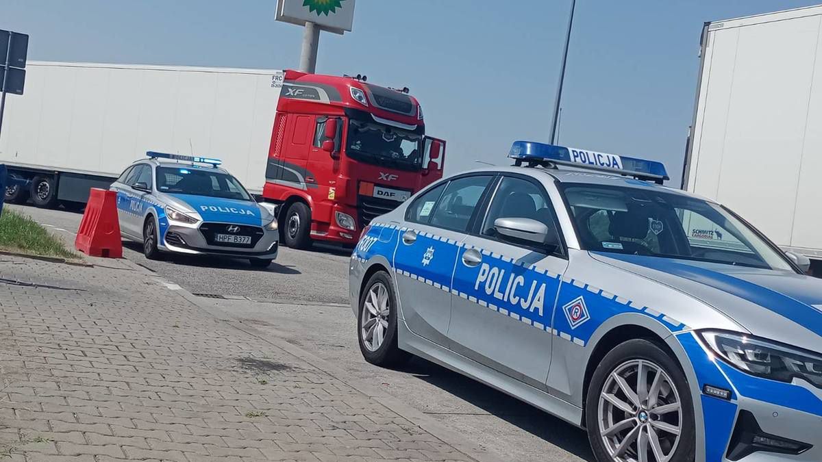 Akcja policji na autostradzie A2