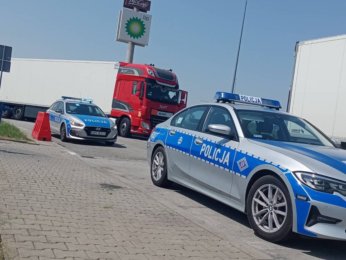 Akcja policji na autostradzie A2