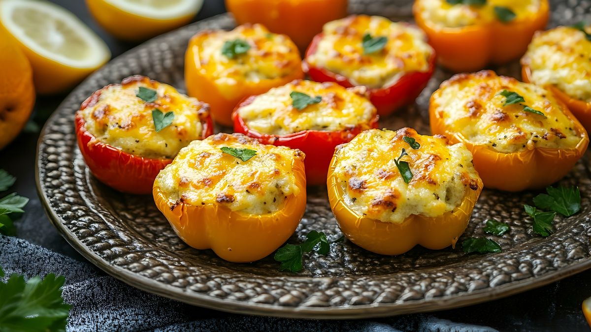 Papryki faszerowane mięsem i ryżem