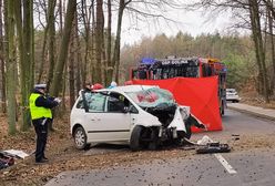 Był reanimowany na miejscu. Potworny wypadek pod Jarocinem