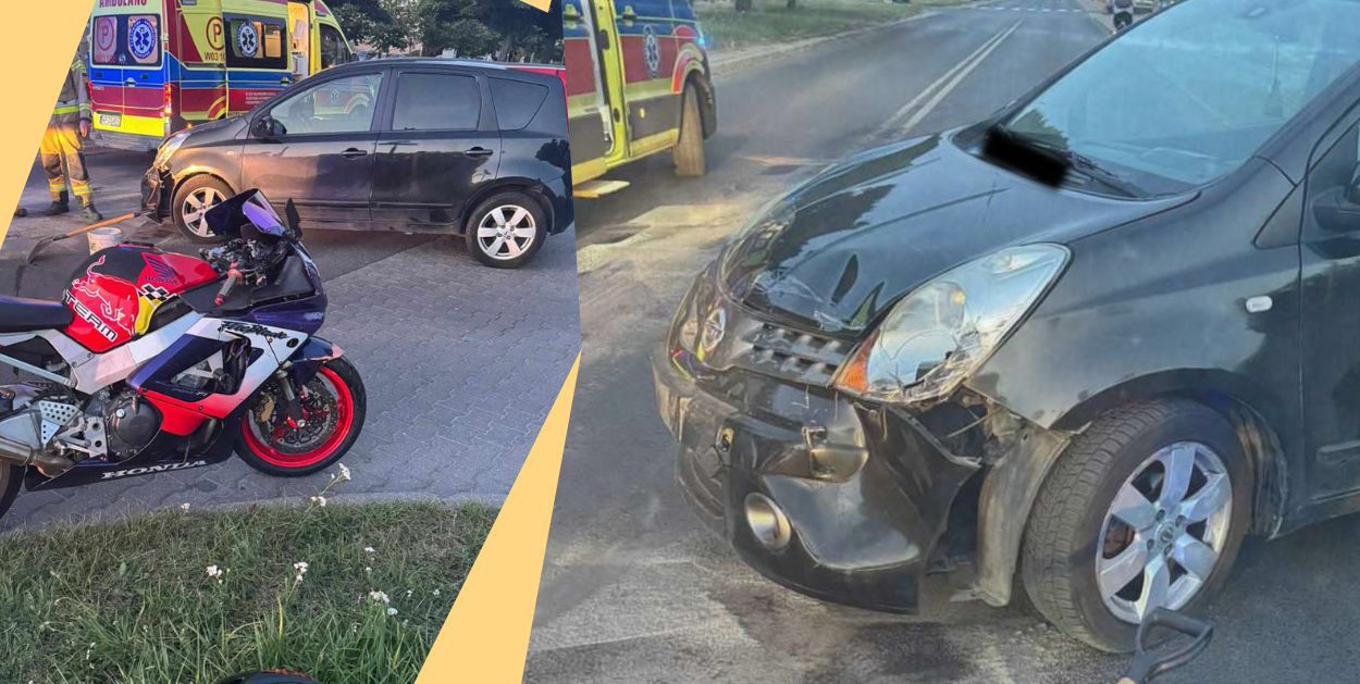 Zdarzenie drogowe na skrzyżowaniu ul. Jana Pawła/ Św. Wojciecha! [FOTO]