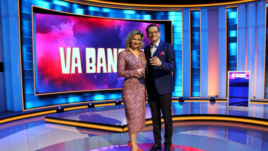 Katarzyna Skrodzka była hostessą w programie "Va Banque"
