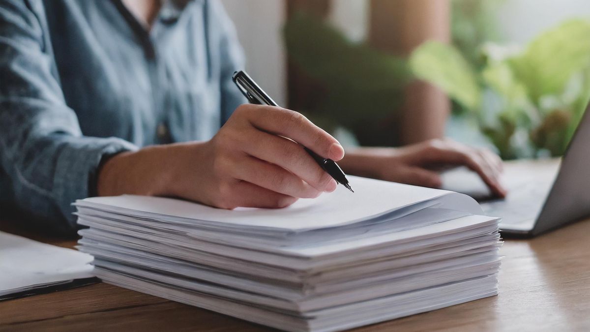 stos, dokumenty, podpisywanie, biuro, administracja, kontrakt, umowy, biurokracja, podpis, praca, pisma, zatwierdzenie, wnioski, biurko, kobieta, dokument