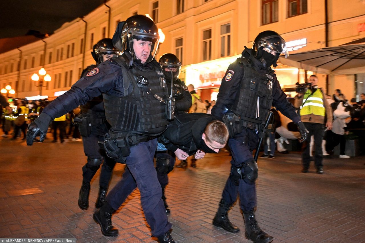 Masowe zatrzymania w Moskwie. Protesty w całej Rosji