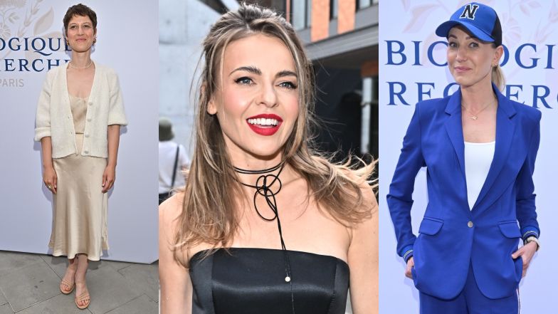 Celebrytki pozują na evencie marki kosmetycznej