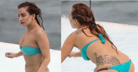 Lady Gaga w bikini na basenie! ŁADNA?