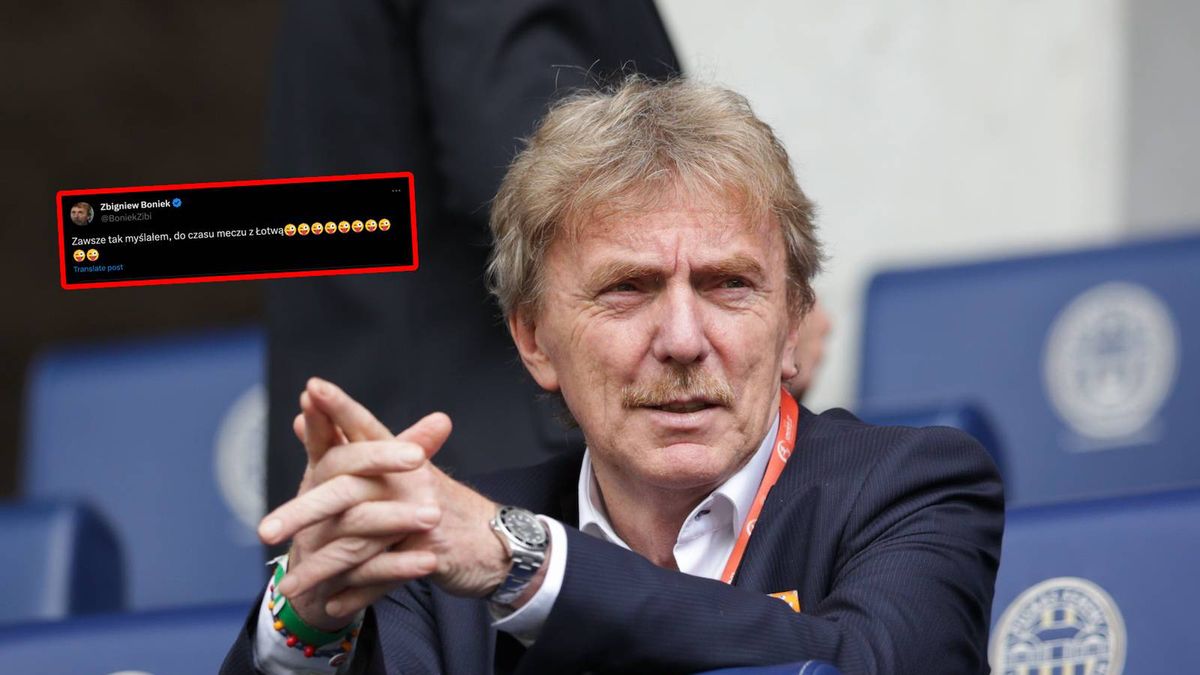 Zbigniew Boniek zażartował ze swojej wpadki