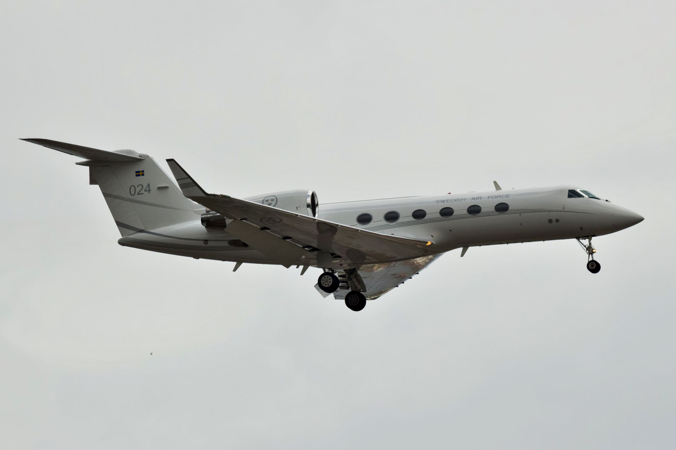 Gulfstream IV w standardowej wersji szwedzkich sił powietrznych - zdjęcie poglądowe