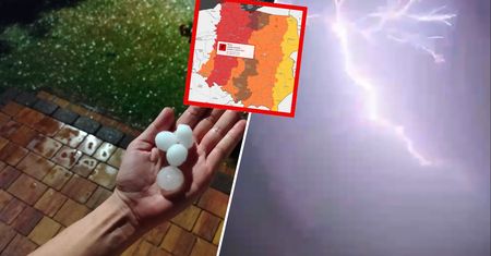 Niszczycielski żywioł sunie na wschód. Spektakularne nagranie