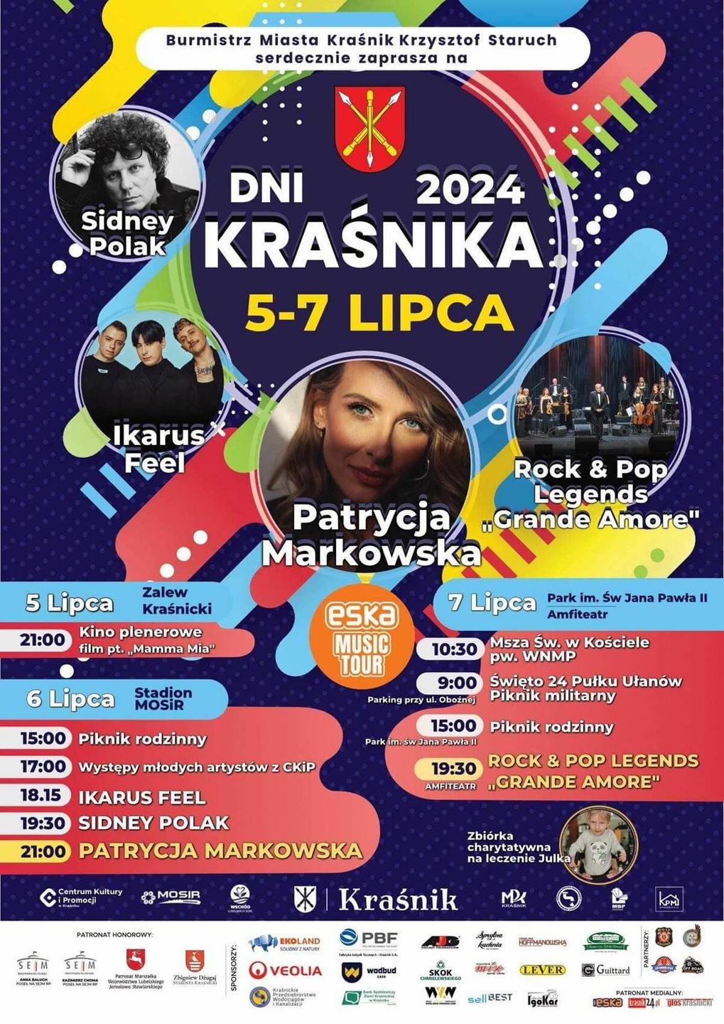 Dni Kraśnika 2024 – program wydarzeń, plakat