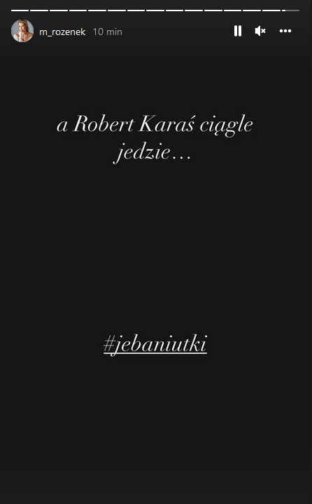 Instastory Małgorzaty Rozenek