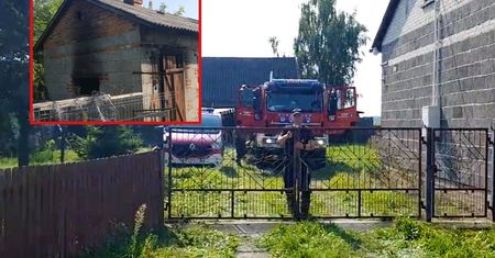 "Chcą nas wykurzyć z domów". Strażacy podpalili budynki na budowie CPK