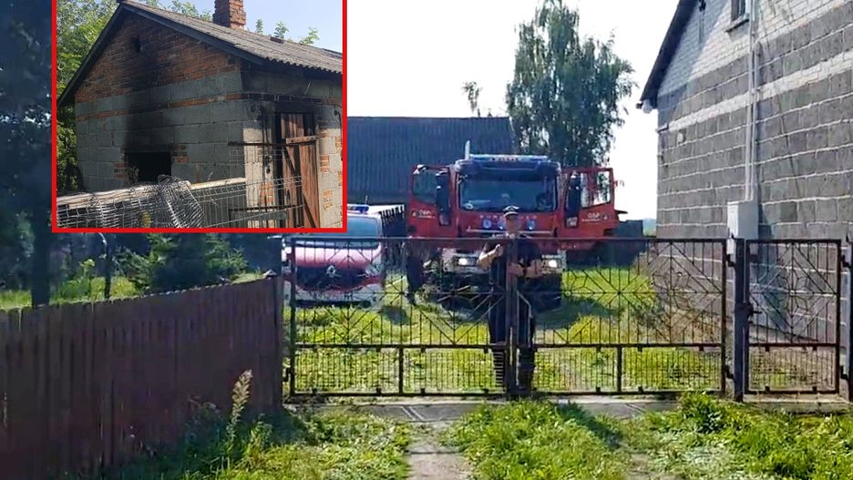 Teren budowy Centralnego Portu Komunikacyjnego. Służby tłumaczą, ze ostatnie pożary to ćwiczenia straży pożarnej