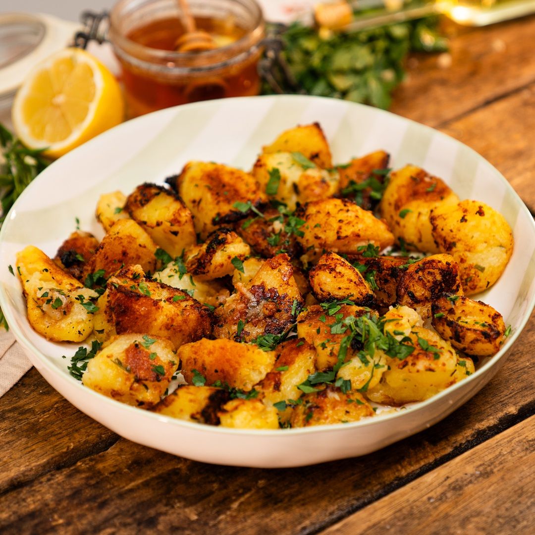 Honig-Knoblauch-Kartoffeln