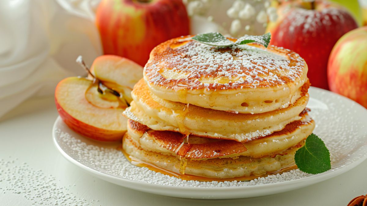 Placki z jabłkami - racuchy na kefirze wyjdą przepyszne