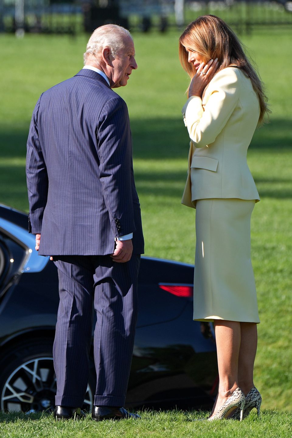 Melania Trump i król Karol III