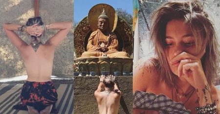 19-letnia, półnaga Paris Jackson "łączy się z matką Gają"... (FOTO)