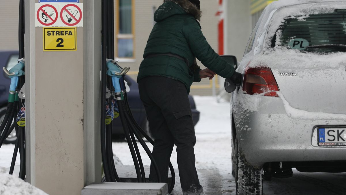 kobieta na stacji benzynowej
Katowice, 03.01.2010. Kobieta tankuje paliwo na stacji benzynowej w Katowicach, 03 bm. Od Nowego Roku producenci podwy�szaj� ceny paliw, szczeg�lnie oleju nap�dowego. (pie/wroa) PAP/Andrzej Grygiel
ANDRZEJ GRYGIEL
benzyna, ceny, kobieta, komunikacja, olej, paliwo, samoch�d, stacja benzynowa, tankowanie, transport, stacja paliw, podwy�ka, cen, dystrybutor, zima