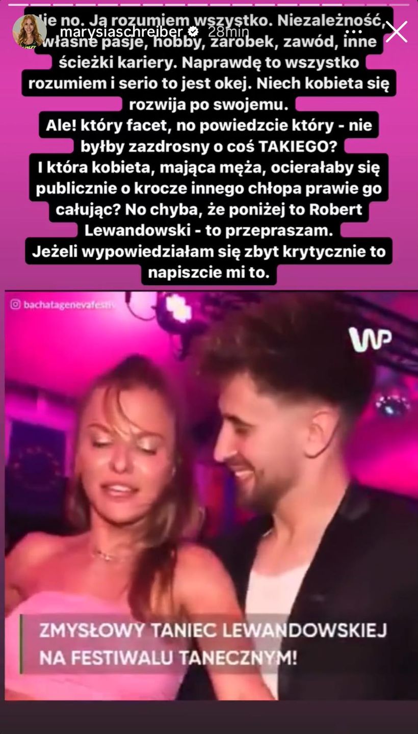 Marianna Schreiber o pląsach Anny Lewandowskiej z przystojnym instruktorem