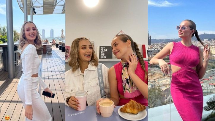 Wiktoria Gąsiewska podbija Barcelonę z młodszą siostrą