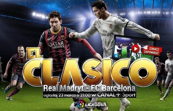 Mecz Real Madryt - FC Barcelona na żywo w Canal+ Sport