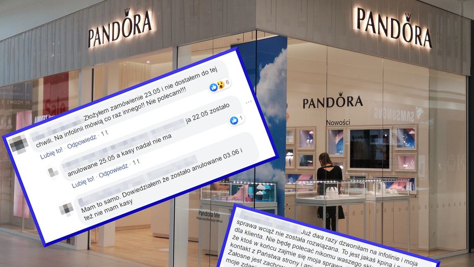 Klienci sklepu internetowego Pandory: opóźnione dostawy, zwroty, ignorowanie reklamacji