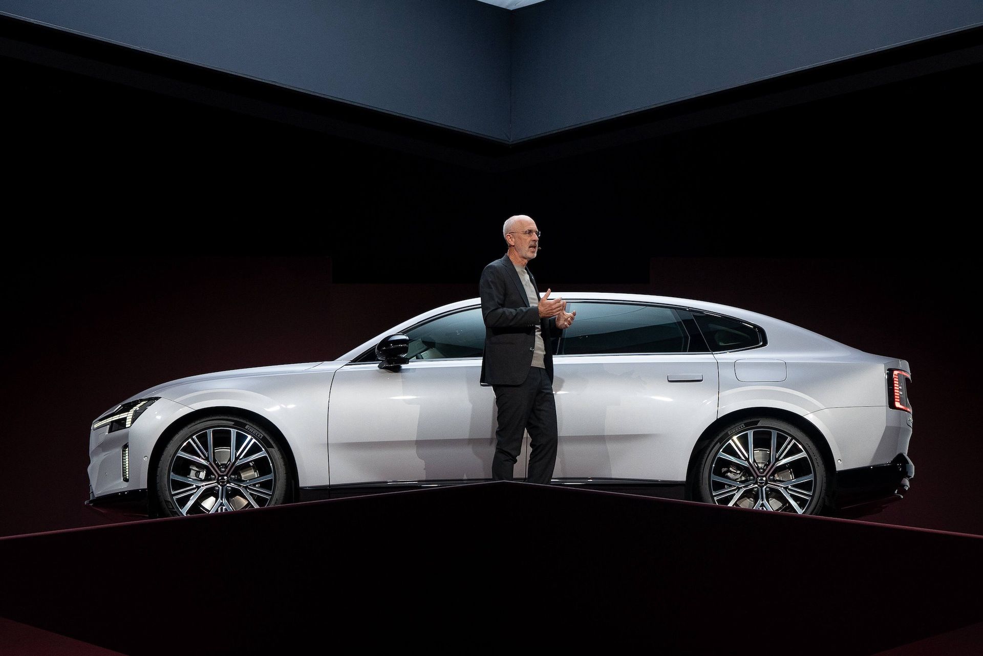 Jim Rowan podczas premiery Volvo ES90