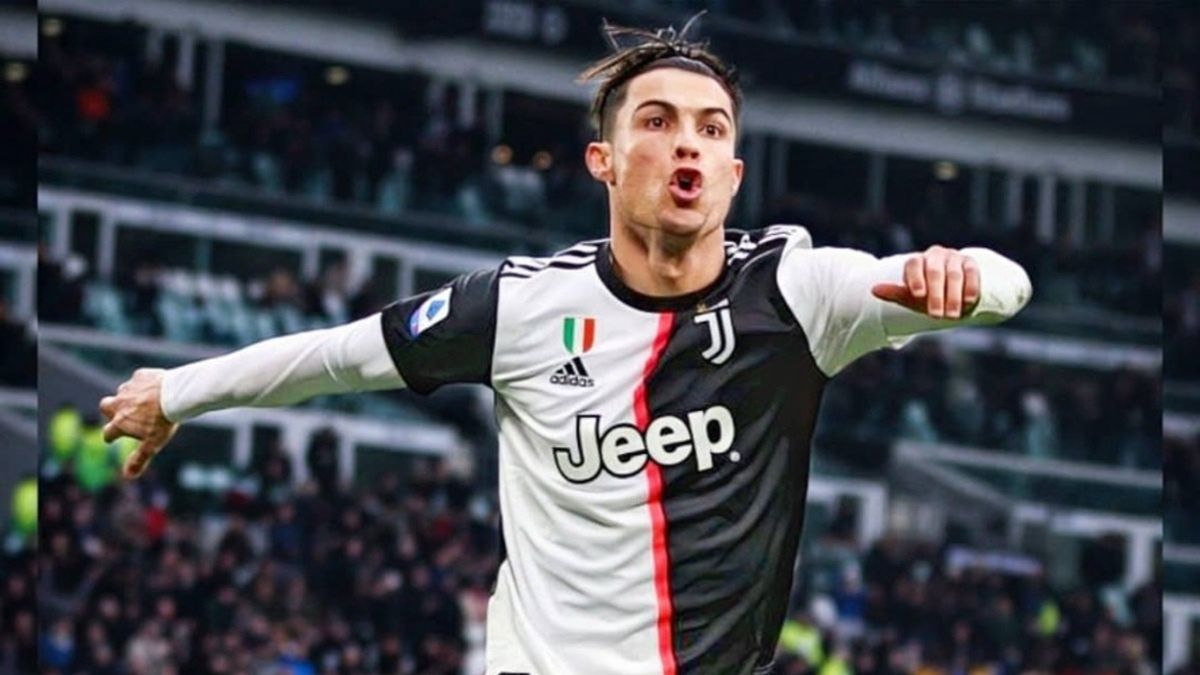 Cristiano Ronaldo w barwach Juventusu FC po strzeleniu gola