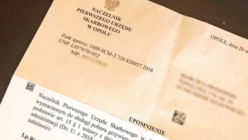 List z Urzędu Skarbowego w Opolu. To nie oszustwo. Będziesz musiał zapłacić