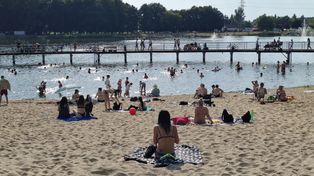 Radom: Upał przyciągnął tłumy nad zalew na Borkach. Zobacz zdjęcia