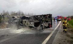 Leżajsk. Pożar cysterny z olejem. Jedna osoba nie żyje
