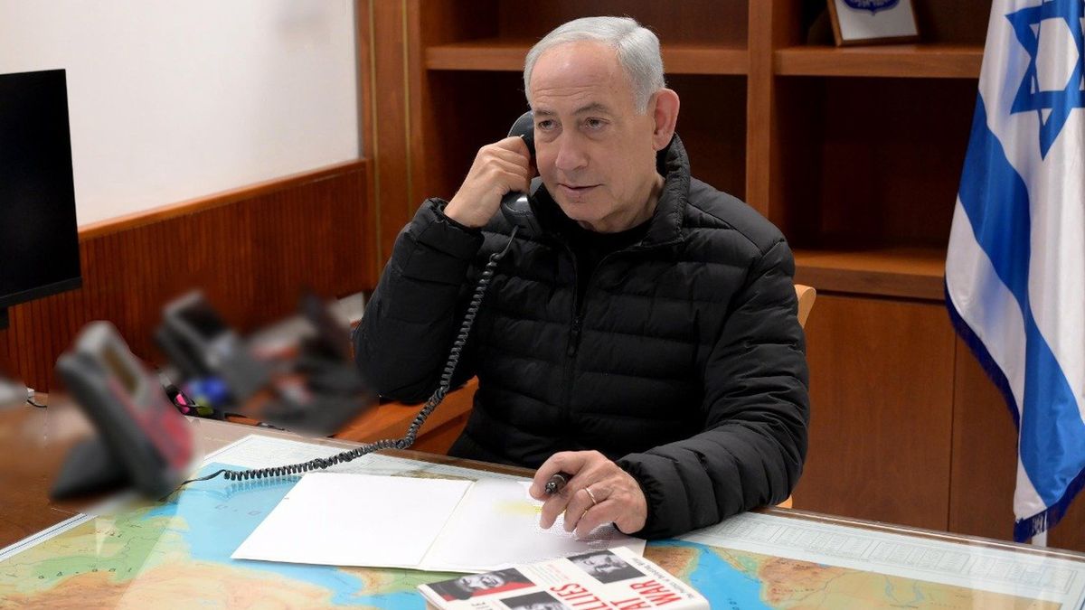 Premier Izraela podczas rozmowy z prezydentem USA