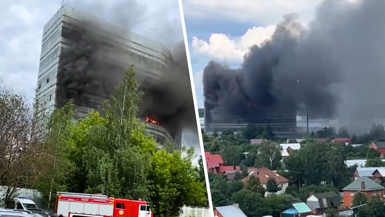 Fire engulfs Russian research institute, trapping people inside