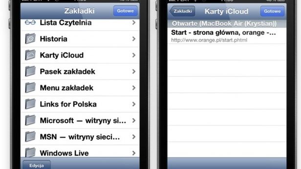 Karty iCloud - jak szybko przełączać między kartami iOS/OS X w Safari 1