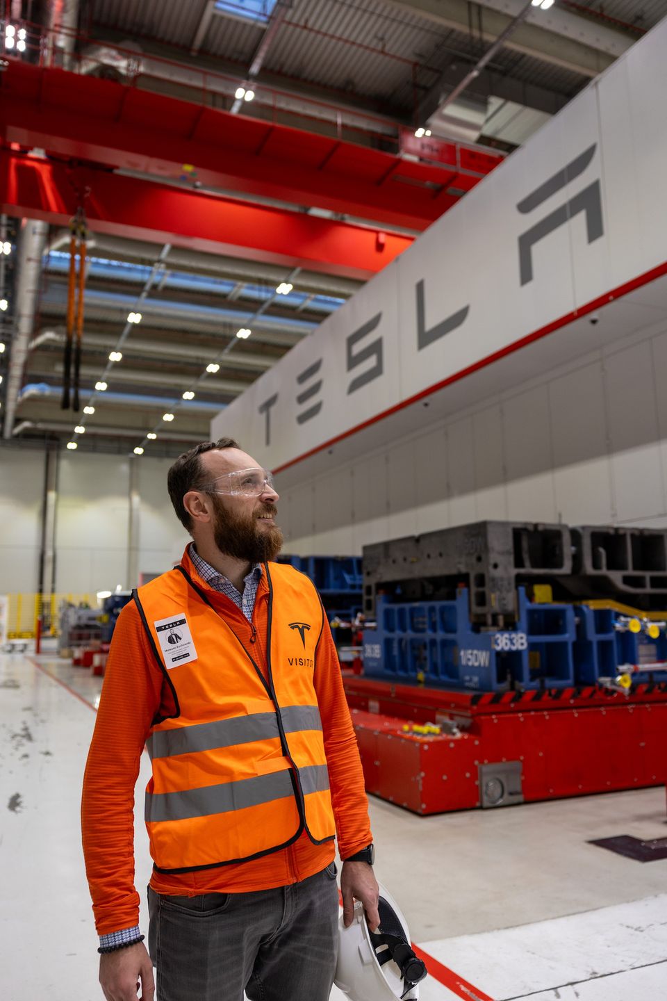 Autor tekstu w Tesla Gigafactory Berlin-Brandenburg