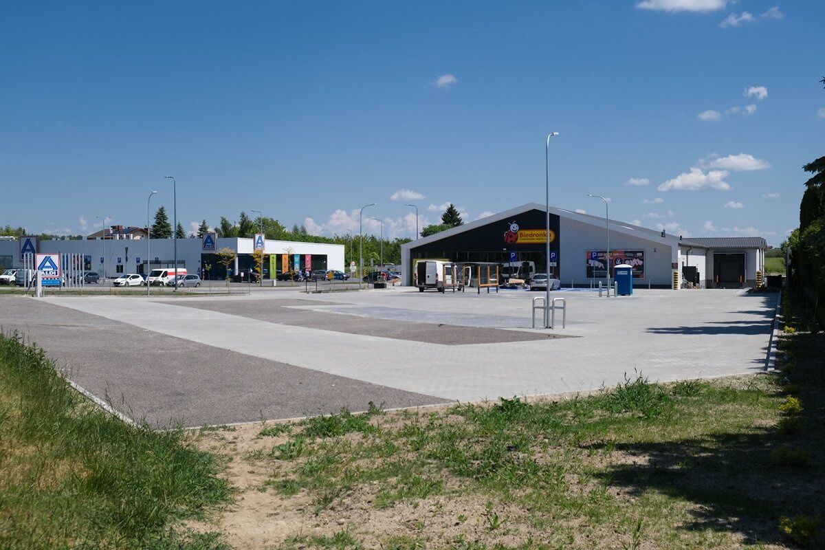 Biedronka i Aldi przy ul. Głuskiej