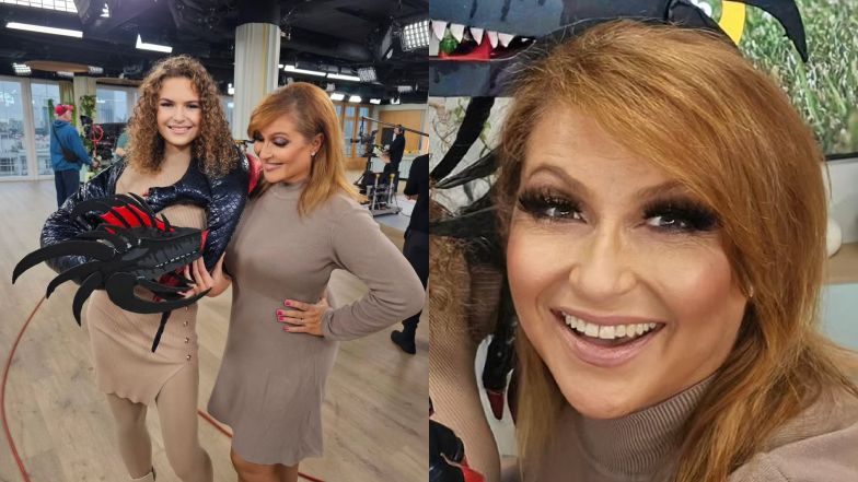Katarzyna Skrzynecka pozuje z 13-letnią córką