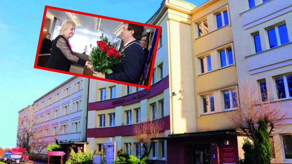 Wiesława Pawłowska odbierająca gratulacje
