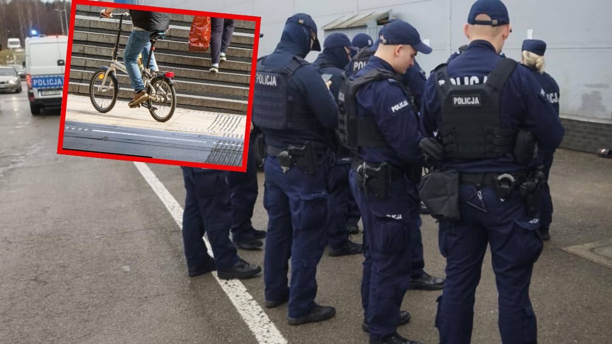 Popisy pijanego rowerzysty skończyły się interwencją policji