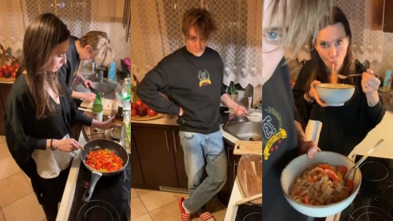 Wspólne gotowanie Katarzyny Zillmann i Janji Lesar